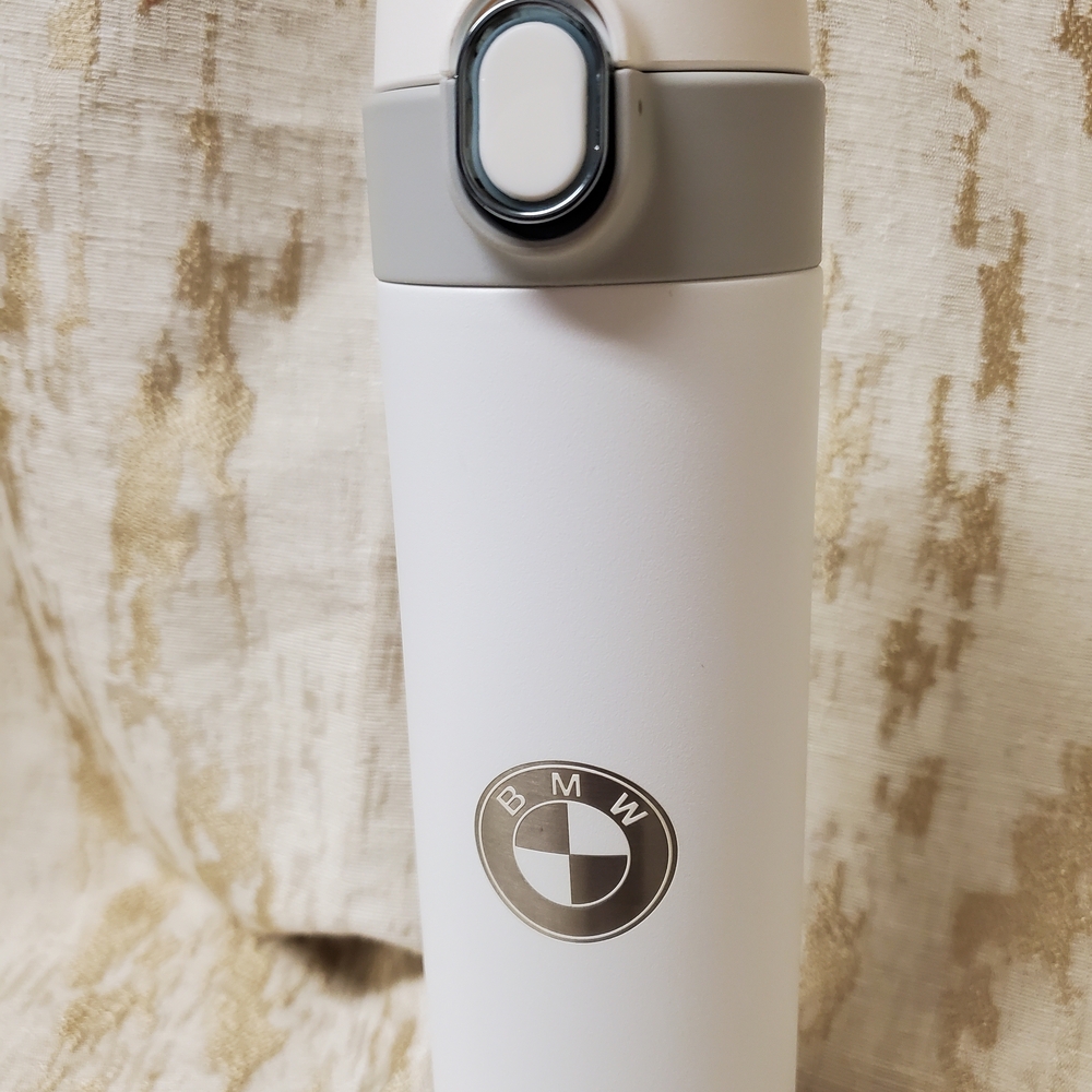 White BMW Travel Mug - Picture 3 of 10